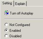 Disable Drive Autorun