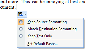 Automatically Paste To Word “As Plain Text”