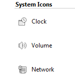 Turn System Icons On/Off